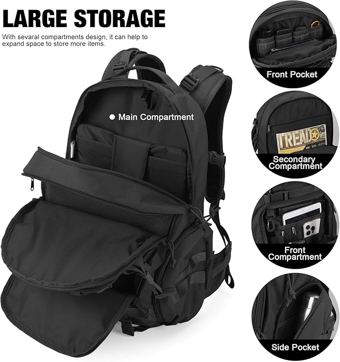 Mardingtop 35L Molle Tactical Military Backpack with Hydration Bladder for Men