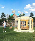 Pop Up Bubble Tent 6/10/12 ft All Weather Clear Rain Shelter for Camping Portable Instant Sun Canopy for Patio and Backyard Transparent Igloo Tent with Carry Bag