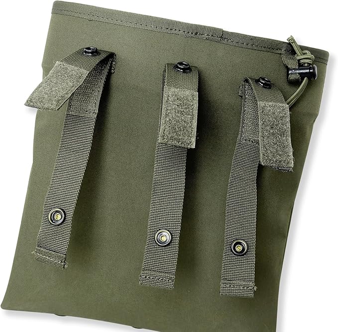 Tactical Bag for Foraging Airsoft Lightweight Molle Roll up Dump Pouch 500D Nylon Collection Pouch Mag Pouch Accessory Bag for Paintball Softair Hiking