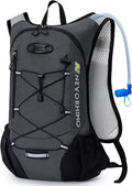 Lightweight Hydration Backpack Running Backpack with 2L Water Bladder Hydro Water Daypack for Cycling Hiking Rave for Men Women