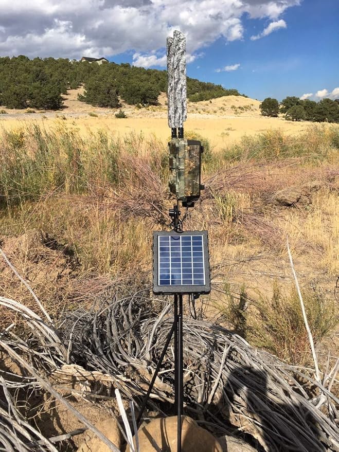 Bigfoot Solar Charger Kit with Mount- 1500mAH / 7.4- DC-12V- Trail Camera Solar Panel - for 3G or 4G Game Cameras and Other Outdoor Equipment