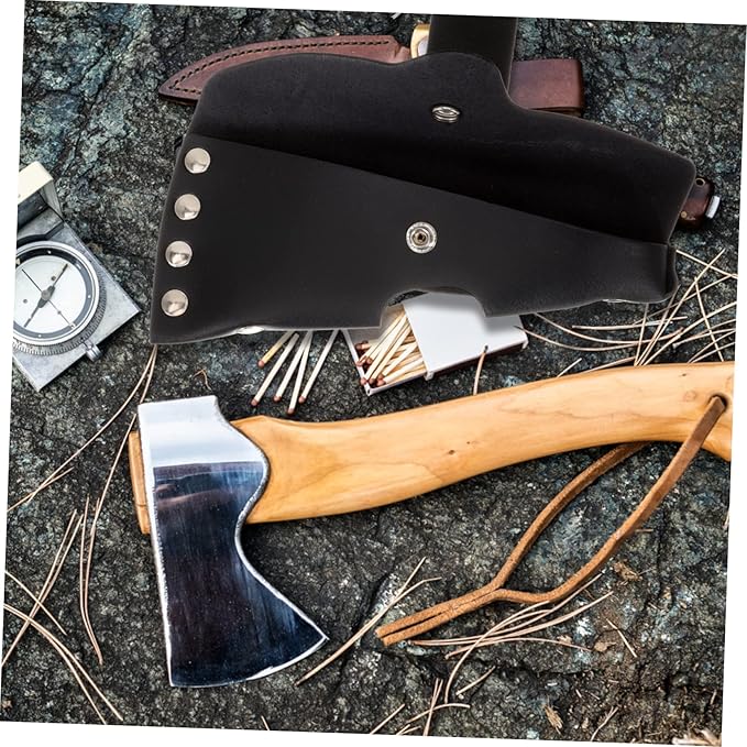 Toddmomy 3pcs Portable Axe Cover Professional Protective Sleeve for Hatchet Case Enclosure for Camping Enthusiasts Safety and