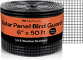 MaPorch Solar Panel Squirrel Netting - PVC Coated Galvanized Steel Mesh - 6 in x 50 ft Black Under Fence Barrier Mesh - Squirrel Wire Guard &amp Bird Netting Solar Panel Protection &amp Garden Fen