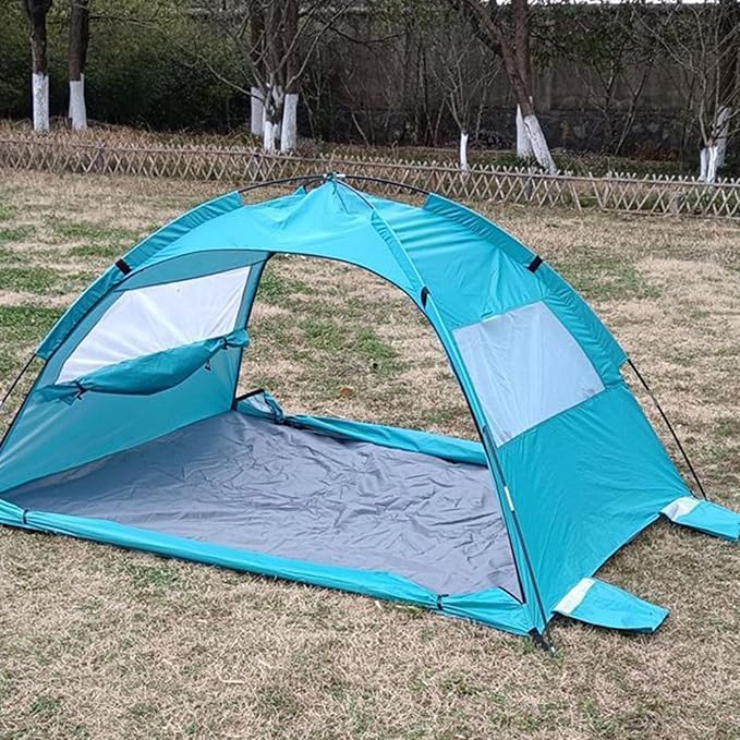 Sun Shade for Beach | UPF50+ Foldable Tent Canopy - Outdoor Sun Shelter | for Picnic Camping Beach Backyard Outdoor Backpacking Travel Patio