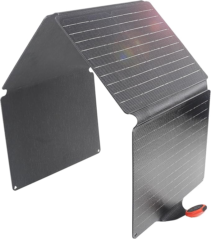 EYONGPV 36W Portable Foldable Solar Panel with Croc-Eye USB-C PD Fast Charging Output IP67 Waterproof Compact Solar Charger for Phones Power Banks Camping Hiking Backpacking