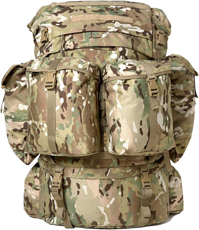 MT FILBE 100L Modular Rucksack System Military Ruck with External ABS Frame Detachable Assault Pack &amp Hydration Carrier