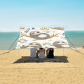 ALAZA Cute Sloths Hand Drawn Animal Beach Tent Sun Shelter Portable Canopy Sunshade for Outdoor Camping Picnics Backyard Fun 10x9 ft