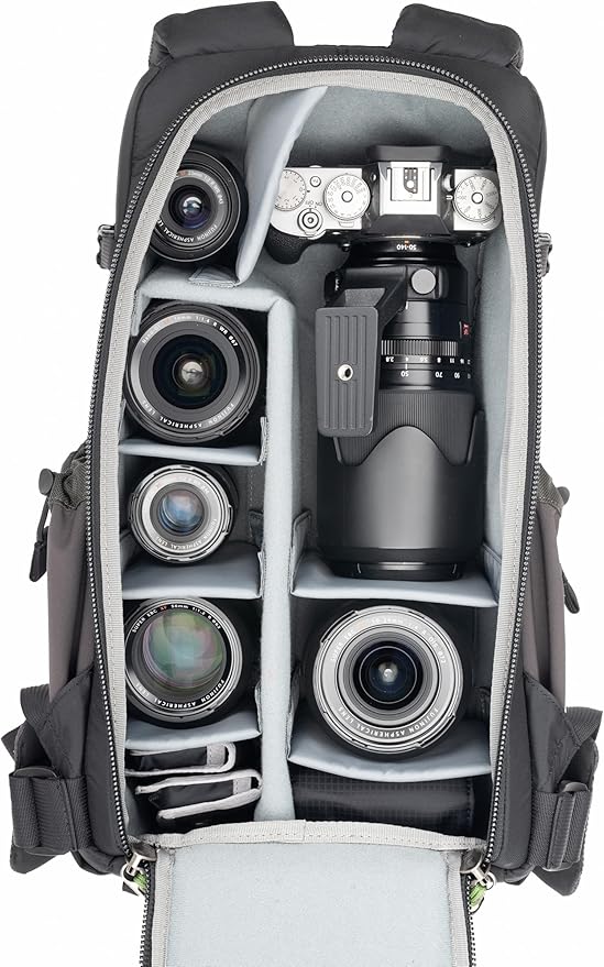 Think Tank Backlight Sprint Lightweight Slim Camera Daypack Backpack for DSLR Mirrorless Photography and Video - Slate Black