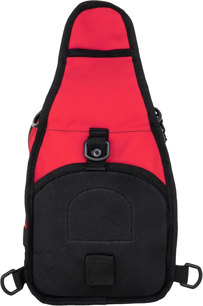 LINE2design First Aid Sling Backpack - Tactical EMS &amp Outdoor Rescue Bag - Red