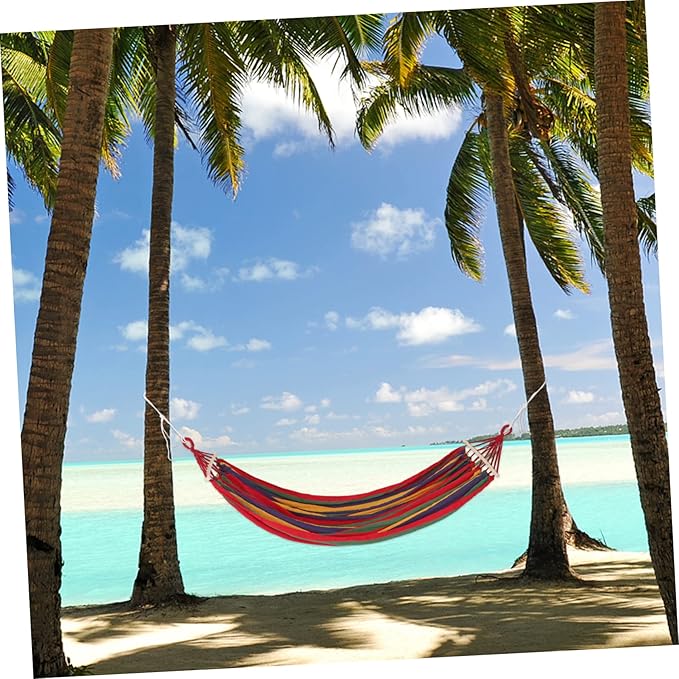 BESPORTBLE 150kg Rollover Camping Hammock Tightly Braided Ties Compact for Travel