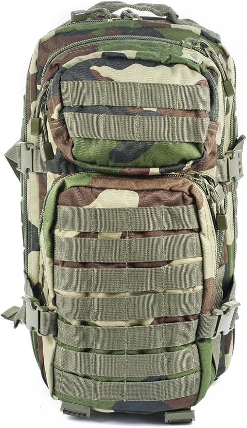 Mil-Tec Military Army Patrol Molle Assault Pack Tactical Combat Rucksack Backpack 20L French Army Cce Camo