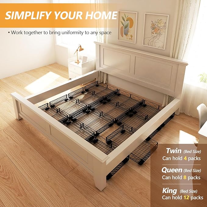 NADAMOO Under Bed Storage with Wheels 2 Pack Rolling Under Bed Storage ContainersFoldable Metal Under the Bed Organizer Bins for Bedroom Clothes Shoes Blankets