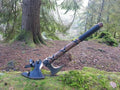 Handmade Carbon Steel Axe – Hand Forged High Carbon Steel Head | Wood Handle Rustic Outdoor Hatchet Viking Style Camping &amp Survival Axe (Axe-7)