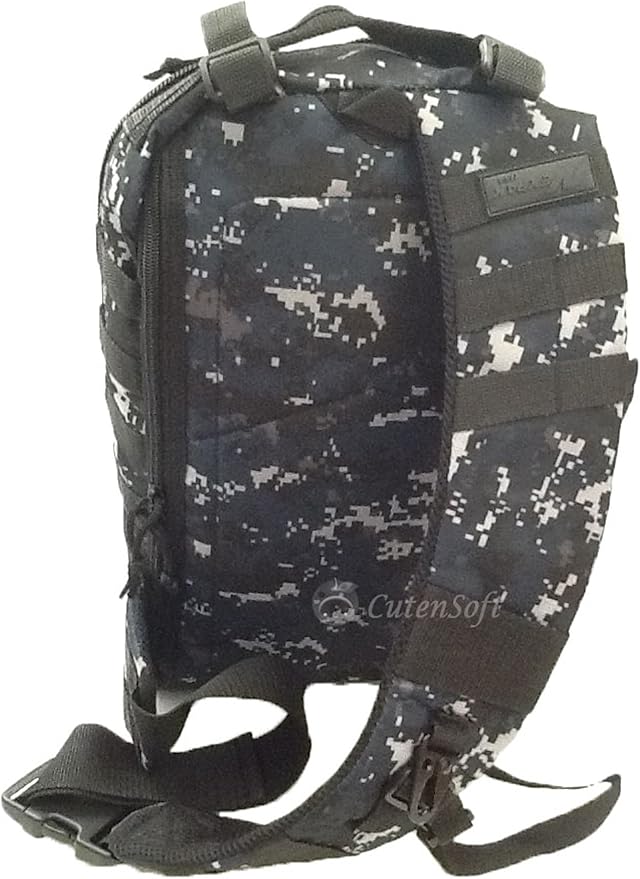 18 1200cu. in. Tactical Sling Shoulder Hiking Backpack TL318 DMBK Digital Camouflage