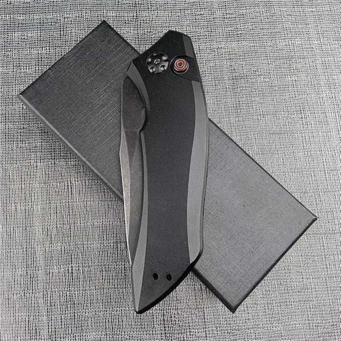 3.3'' 9Cr13MoV Steel Blade T6 Aviation Aluminum Handles Button Opening Speed Safe Assisted Outdoor Survival Knife EDC Hunting Tool Folding Pocket Knife with Clip
