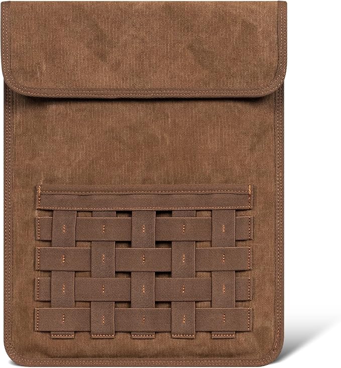 Gexmil Laptop Sleeve 14 Inch Compatible with MacBook Pro M4/M3/M2/M1 Pro/MaxProtective Laptop Travel Case Slim Portable Carrying Bag with Accessory Pocket Brown
