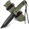 Dragon Creek Fixed Blade Knife - Full Tang Handle Black