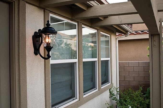 Maxim Carriage House DC-3 Light Outdoor Wall Lantern in Early American style-14 Inches Wide by 31 inches high