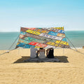ALAZA Various License Plates Beach Tent Sun Shelter Portable Canopy Sunshade for Outdoor Camping Picnics Backyard Fun 10x9 ft