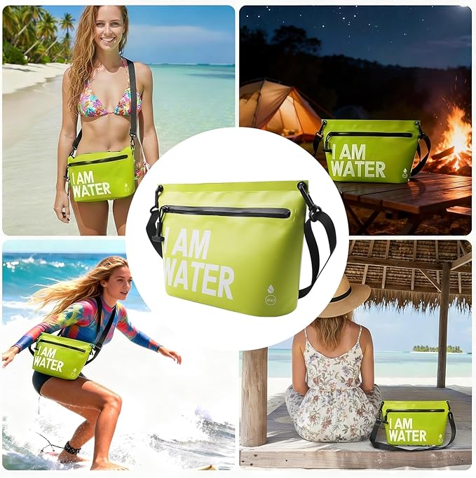6L Water-Resistant Travel Pouch Splashproof Zipper Toiletry Bag Lightweight Splash-Resistant Organizer for Beach Pool Travel Essentials