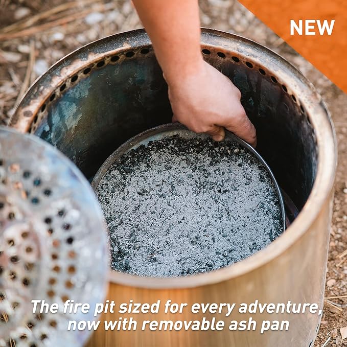 Solo Stove Ranger Big Yard Bundle | Includes Fire Pit Stand Shield &amp Shelter | Perfect for 2–4 People | Portable Wood Burning Stainless Steel 15.25in H x 15in Dia