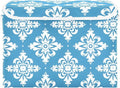 MNSRUU Containers Baskets with Lids Blue and White Floral Ornament Pattern Fabric Foldable Storage Bins Organizer with Lid Collapsible Storage Boxes for Home Bedroom Closet Office