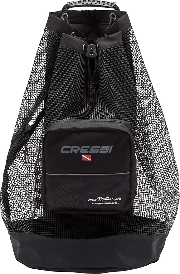 Cressi Heavy Duty Mesh Backpack 90 liters Capacity for Scuba Diving Water Sport Gear | Roatan: designed in Italy