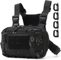 Tactical EDC Chest Bag Utility Molle Chest Rig Pouch with CCW Compartment Adjustable Strap Outdoor Chest Pack