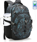 Swissdigital Laptop Backpack with USB Charging Port Travel Backpack Fits 15.6 inches Computer 31L Backpack for Men Dark Green | SD803-96