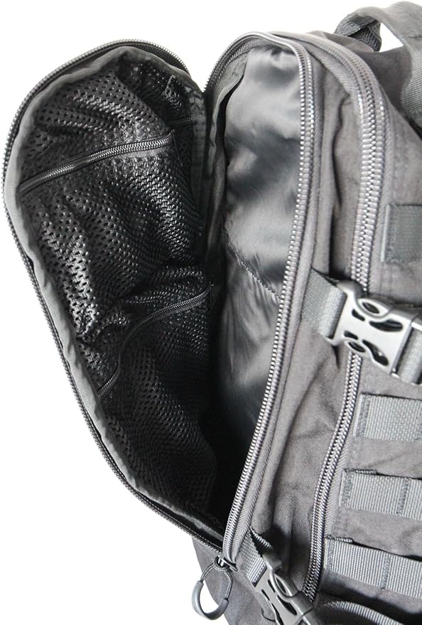 Military 26L ILBE Style Tactical Assault Patrol Molle Backpack (BLACK)