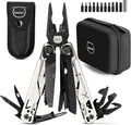MIAOKE Multitool 23 in 1 with Premium Gift Box Screwdrivers Saw Screwdrivers Bottle Opener Pliers Camping Knife Cool Gadgets for Men Best Gift for Boyfriend Son Dad Him Husband (White)