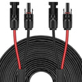 50FT 12AWG Solar Panel Extension Cable with Female and Male Connectors Solar Cable for Solar Panels Charge Controllers and Solar Generator (12AWG 50FT)
