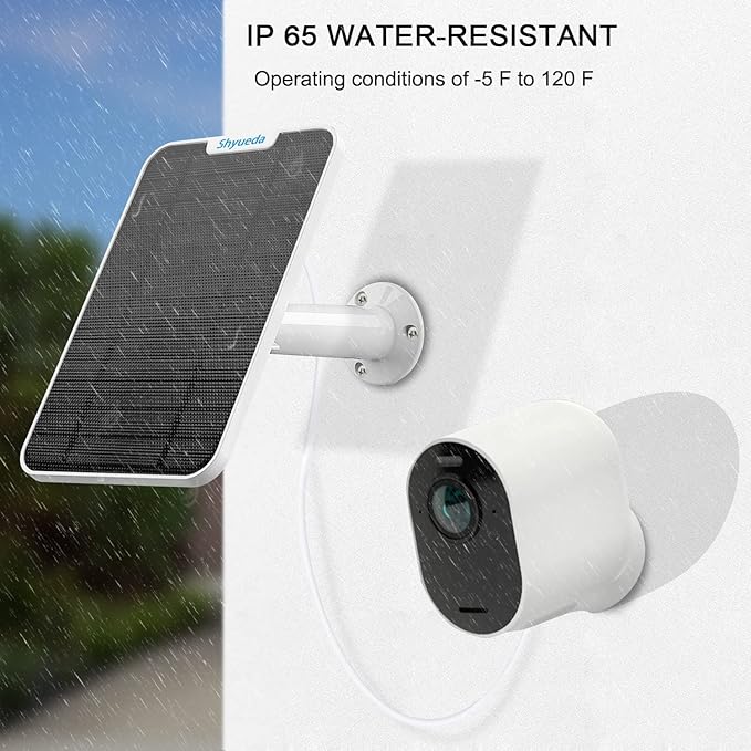 4W Solar Panel Charging Compatible with Arlo Pro 3/Pro 4/Pro 5S/Ultra/Ultra 2 only with 13.1ft Waterproof Charging Cable IP65 WeatherproofIncludes Secure Wall Mount(3-Pack)(Magnetic Connector)