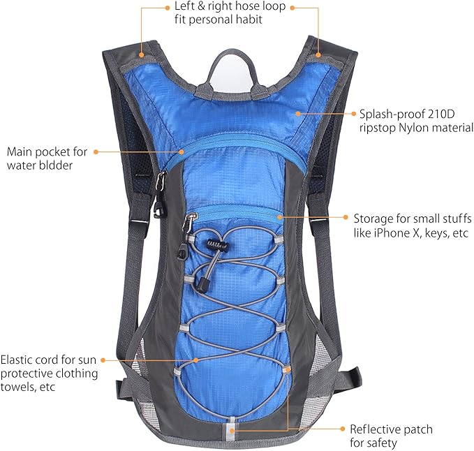 Unigear Hydration Pack Backpack with 70 oz 2L Water Bladder for Running Hiking Cycling Climbing Camping Biking
