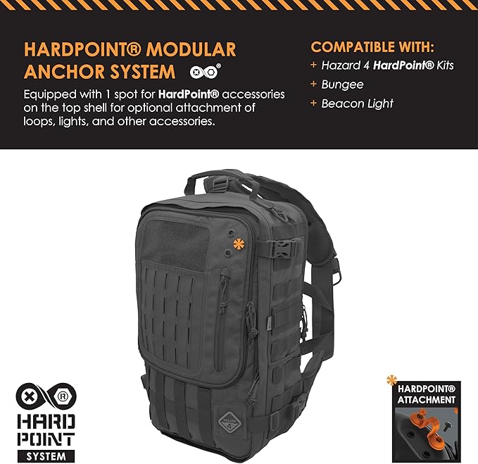 HAZARD 4 Sidewinder(TM) Full-Sized Laptop Sling Pack (R) - Black