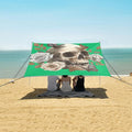 ALAZA Skull Rose Butterfly Beach Tent Sun Shelter Portable Canopy Sunshade for Outdoor Camping Picnics Backyard Fun 10x9 ft