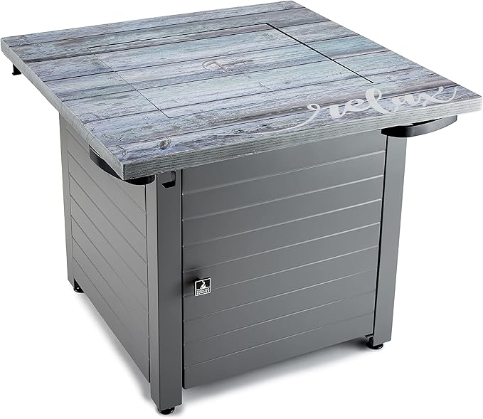 Relax Gray 30” Square Gas Fire Table