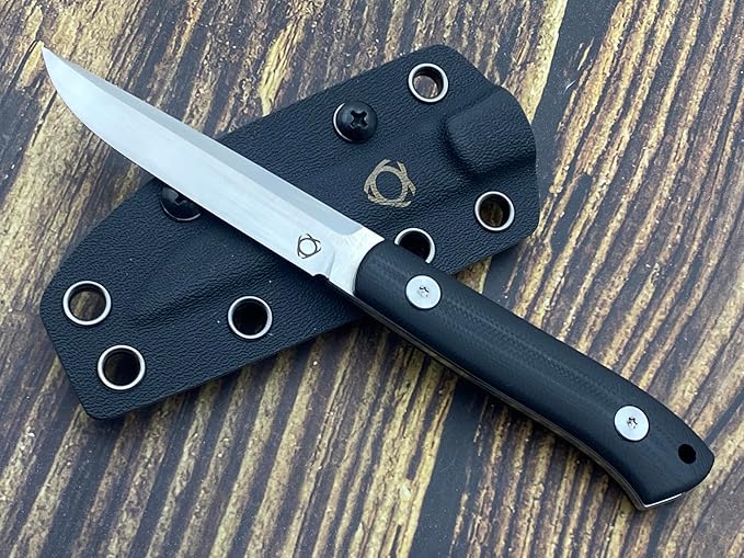 TWO SUN SixLeaf SL-42-G10 Micro Fixed Blade Knife M390 Steel G10 handle Belt Sheath EDC Mini Tool