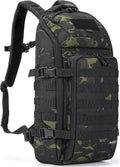 AMHEH 20L 1050D Slim Tactical Backpack - 13 Laptop Suspended Protection Heavy Duty Urban Commuting Everyday Carry Daypack Black Camo