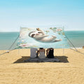 ALAZA Beautiful Sloth Beach Tent Sun Shelter Portable Canopy Sunshade for Outdoor Camping Picnics Backyard Fun 10x9 ft