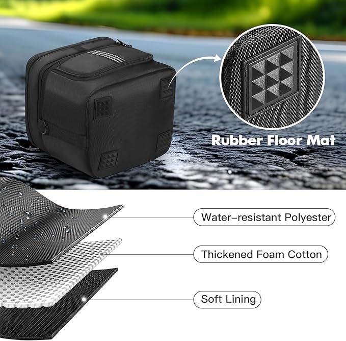 Portable Power Station Carrying Case Compatible with ECOFLOW RIVER 2 Power Station Generator Protective Shoulder Storage Bag Cover with Pocket for Outdoor Travel Camping Charging Accessories