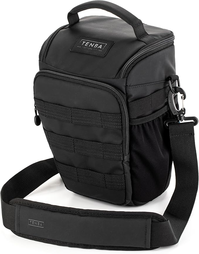 Tenba Axis v2 4L Top Loader Camera Bag for DSLR or Mirrorless Camera with Attached 24-70mm (or 70-200mm 2.8 When Bag is expanded) – Black (637-750)