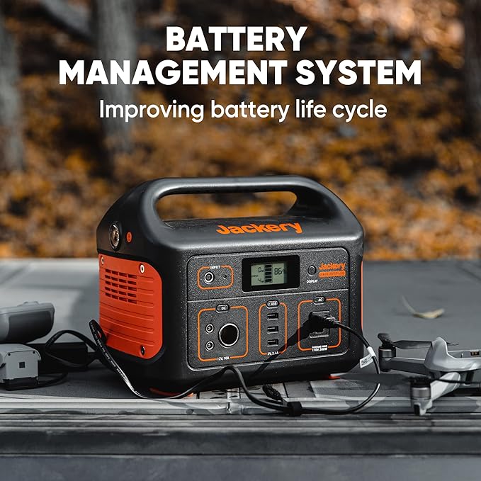 Jackery Portable Power Station Explorer 500 518Wh Outdoor Solar Generator Mobile Lithium Battery Pack with 110V/500W AC Outlet for Home Use Emergency BackupRoad Trip Camping (Solar Panel Optional)