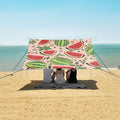 ALAZA Hand Drawn Watermelon Pattern Beach Tent Sun Shelter Portable Canopy Sunshade for Outdoor Camping Picnics Backyard Fun 10x9 ft