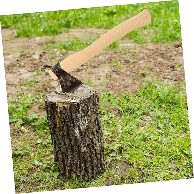 BESPORTBLE 4sets Replacement Handle for Axe Wooden Hatchet Handle for Hiking Hunting and Outdoor Activities Smooth and Safe to Use