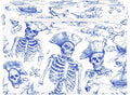Collapsible Storage Bins with Lids Decorative Fabric Storage Cubes Closet Organizer and Storage Basket Boxes Containers for Clothes Box Chest Nursery Folding Rectangle Retro Blue Skull Pirate