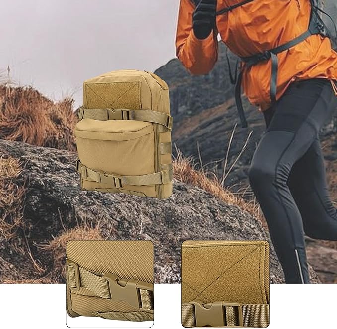 pistro Tactical Backpack Harness Carrier 23x11x31cm (9x4.3x12.2 inch) with Multiple Pockets for Hiking Cycling Gear