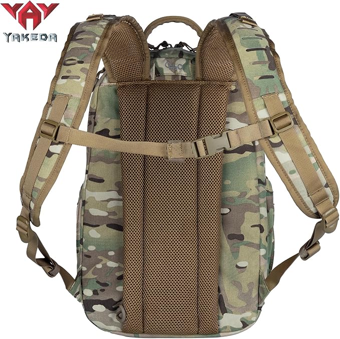 vAv YAKEDA 500D NylonTactical Military Backpack for MenFit 12.6-15.6 inches Laptop Daily Bag for Hikinghuntingrunning (CP)