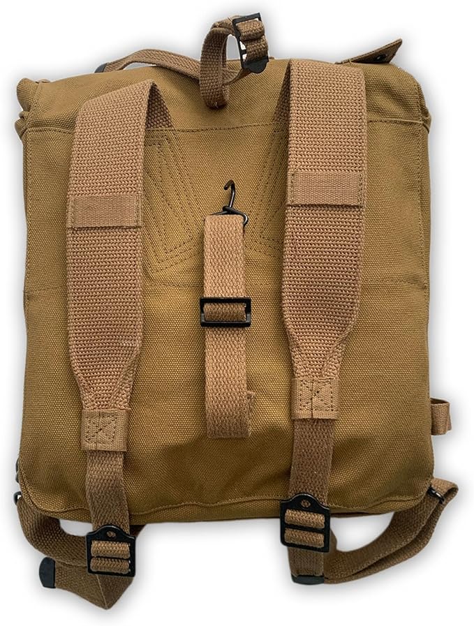 US M-1941 Haversack WW2 Field Bag Vintage Khaki Canvas Backpack WWII M1941 Upper Pack