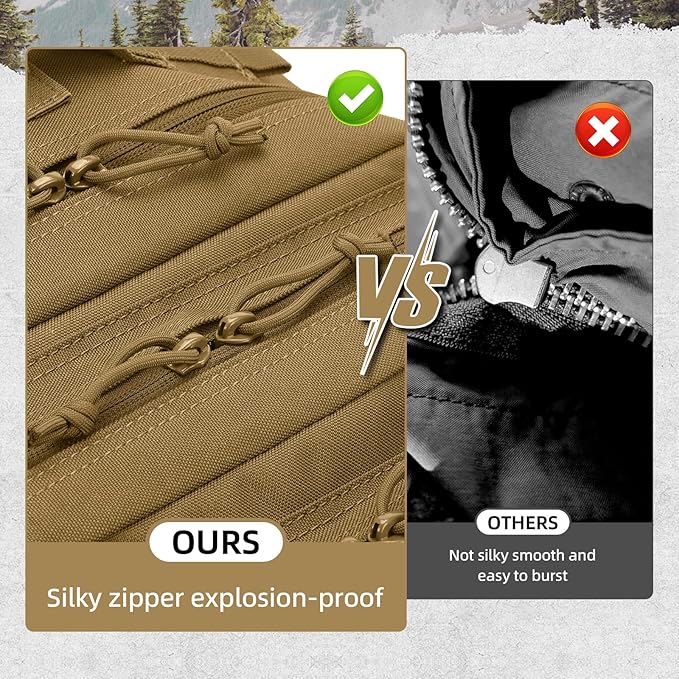 45L Military Tactical Backpack For Men and Women Molle Daypack 3 Day Bug Out Bag Hiking Gym Backpack Rucksack With Bottle Holder Khaki